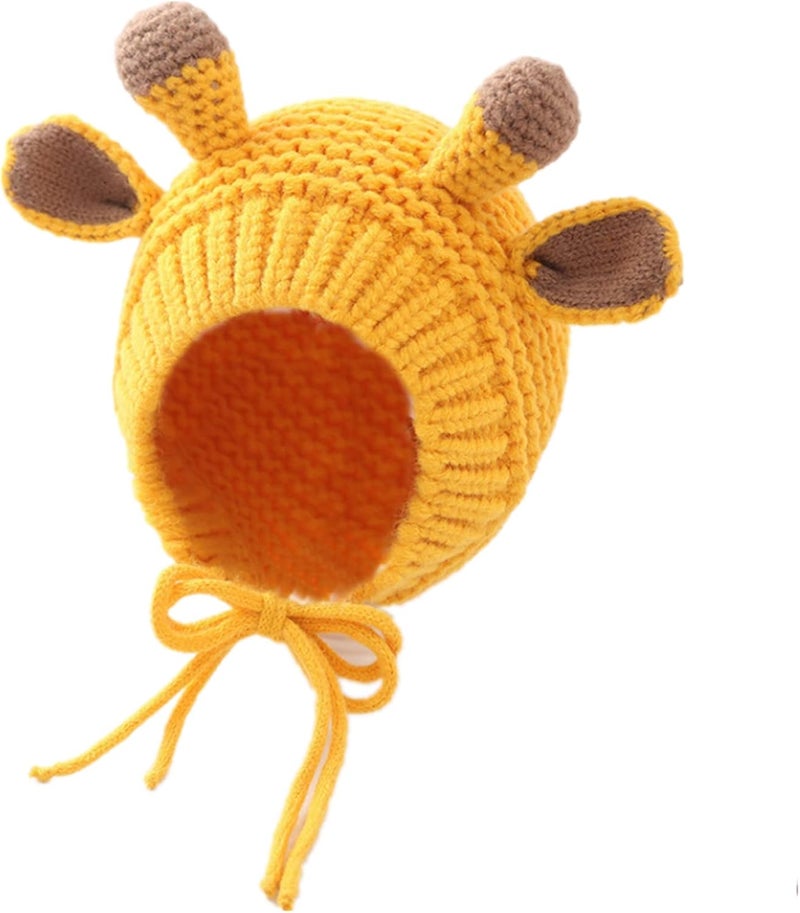 MINGSEECESS Kids Knitted Beanie Hat Cute Frog Cartoon Winter Warmer Cap with Big Eyes for Baby Boys Girls - Image 1